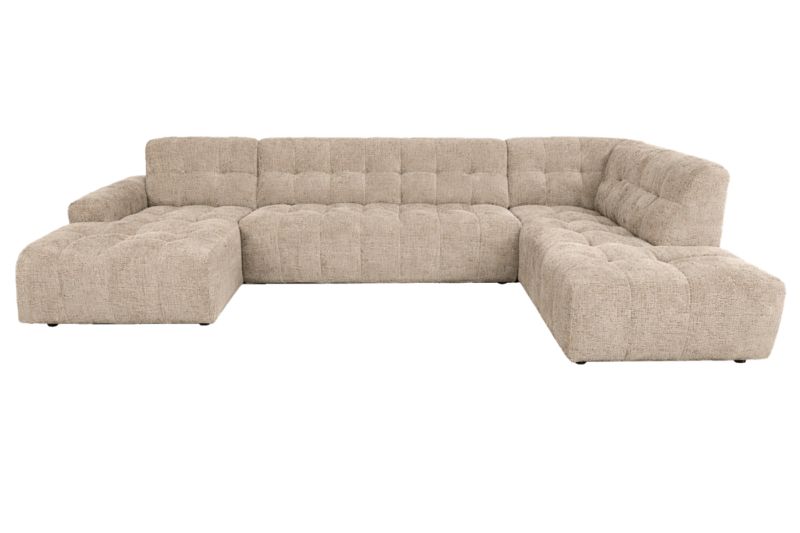 Memphis Chaise L - 3-seater - Ottoman R - Haga 30 beige