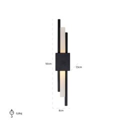 Wandlamp Mylas black