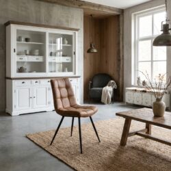 Navarra Stoel - fabric Cognac