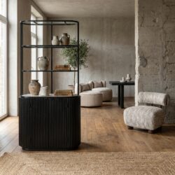 Opbergkast Hampton dark brown