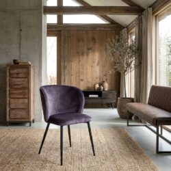 Perano Stoel - fabric Adore 29 Dark grey