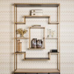 Wandkast Claremont brown vanaf zijde