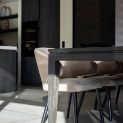 Barstoel Indigo khaki velvet