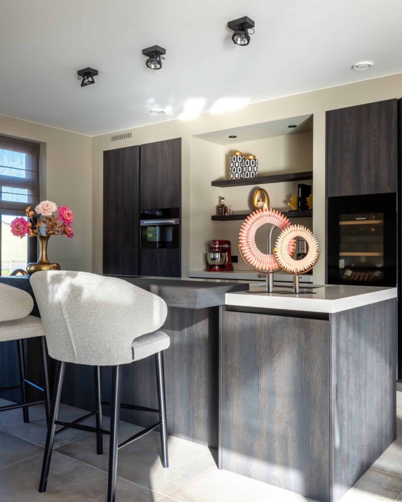 Barstoel Indigo white bouclé