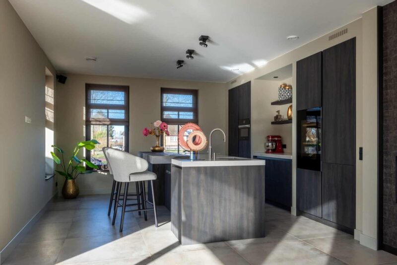 Barstoel Indigo white bouclé