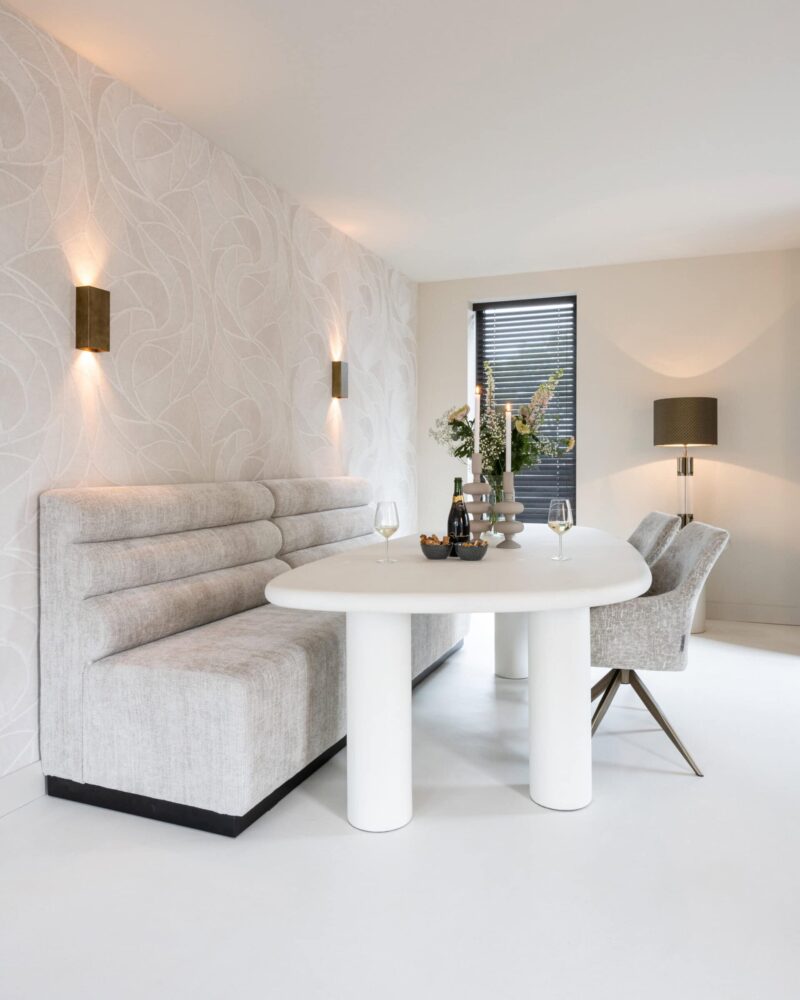 Bijzettafel Bloomstone white