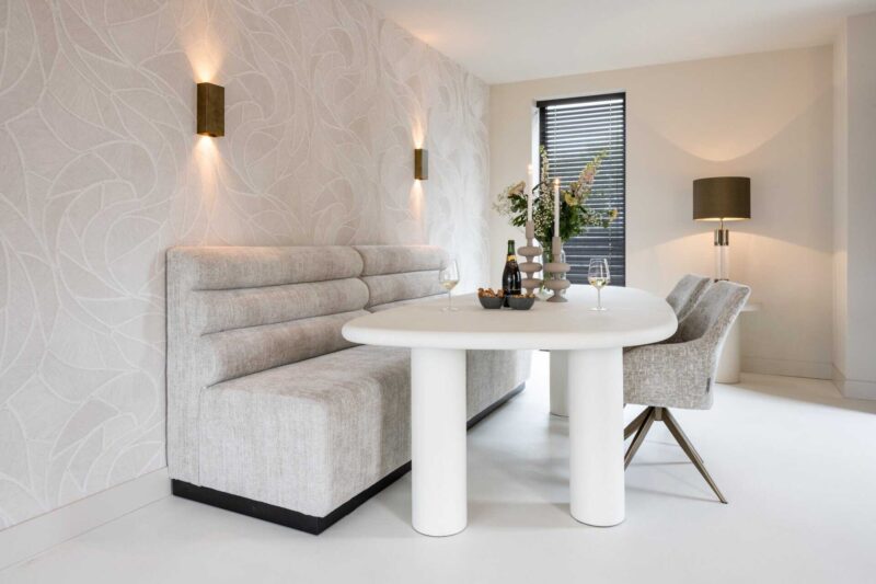 Bijzettafel Bloomstone white