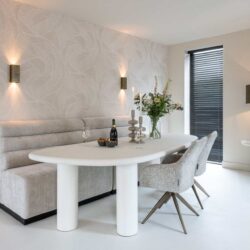 Bijzettafel Bloomstone white