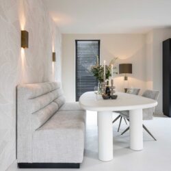 Bijzettafel Bloomstone white