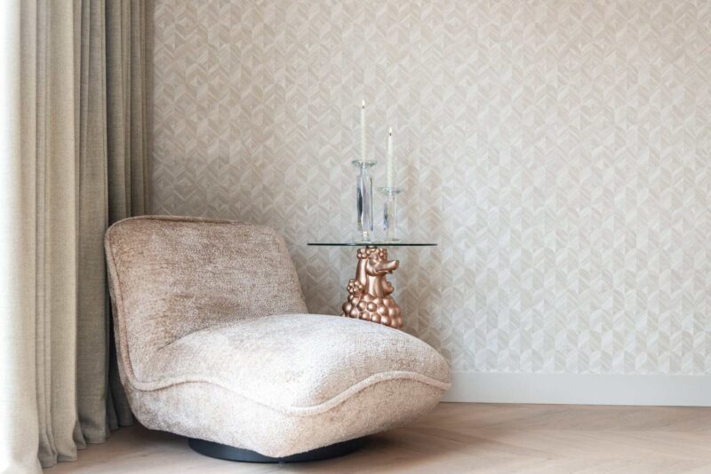 Bijzettafel Poodle in een moderne interieur met andere meubels