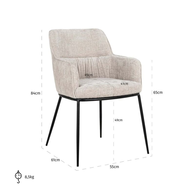 Eetkamerstoel Bella natural renegade