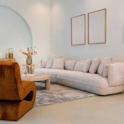 Lounge stoel Frankie cognac fusion