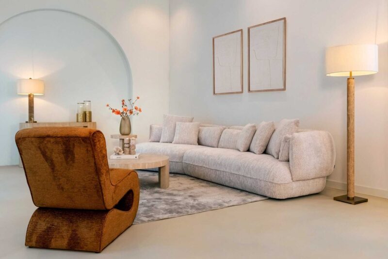 Lounge stoel Frankie cognac fusion