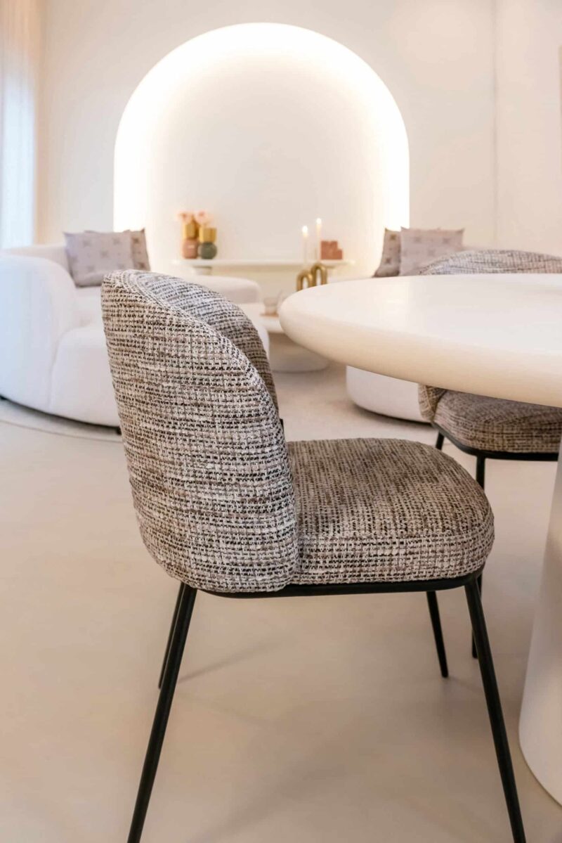 Eetkamerstoel Elvi trendy nature fire retardant (Set of 2)