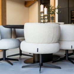 Eetkamerstoel Alexis biscotti swivel