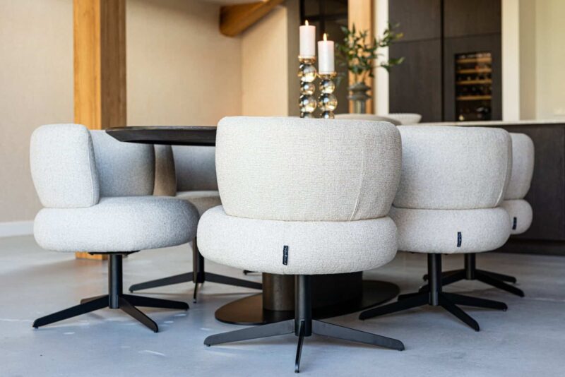 Eetkamerstoel Alexis biscotti swivel