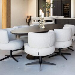 Eetkamerstoel Alexis biscotti swivel
