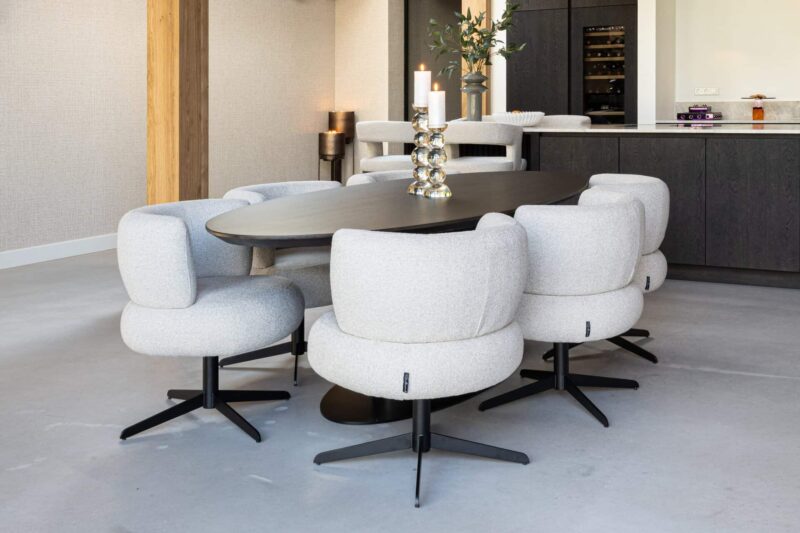 Eetkamerstoel Alexis biscotti swivel