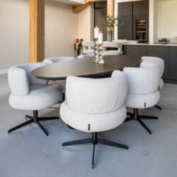 Eetkamerstoel Alexis biscotti swivel