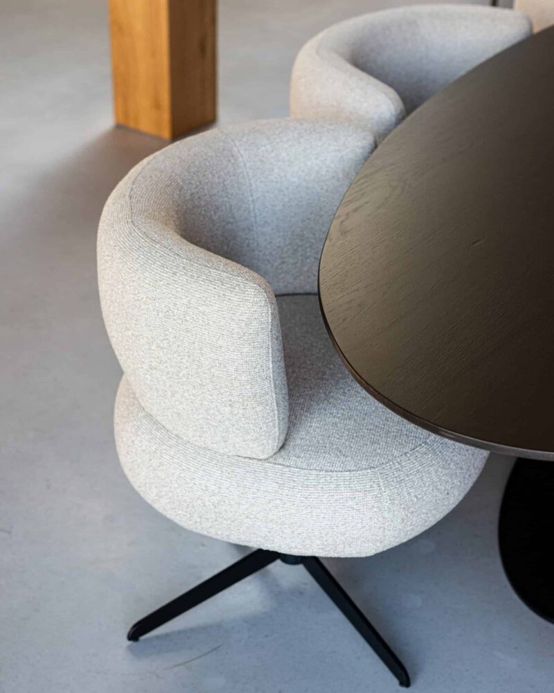 Eetkamerstoel Alexis biscotti swivel