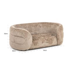 Hondenbed Bingo taupe chenille