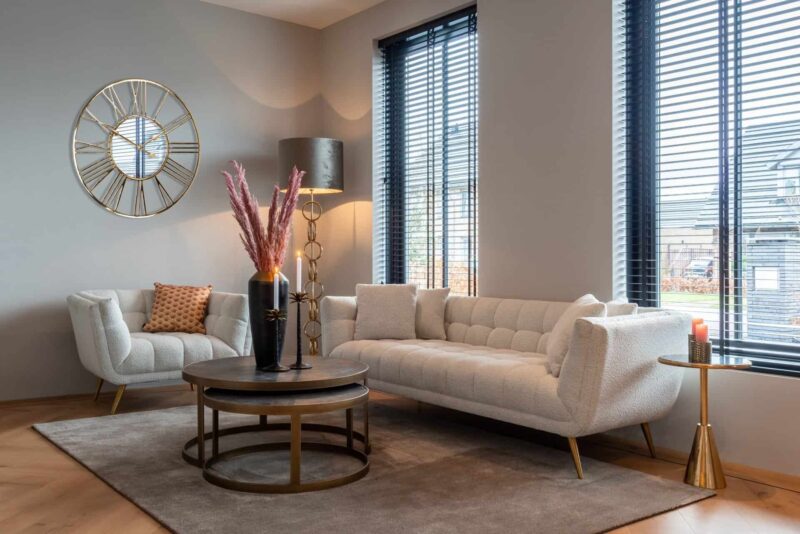 Salontafel Blackbone Brass black rustic (Set of 2)