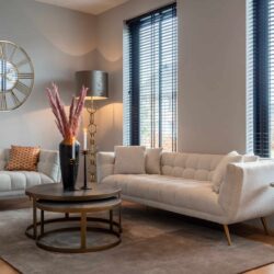 Salontafel Blackbone Brass black rustic (Set of 2)