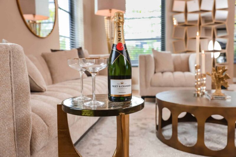 Salontafel Du Pont brushed gold