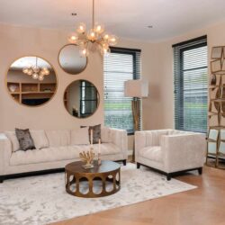 Salontafel Du Pont brushed gold