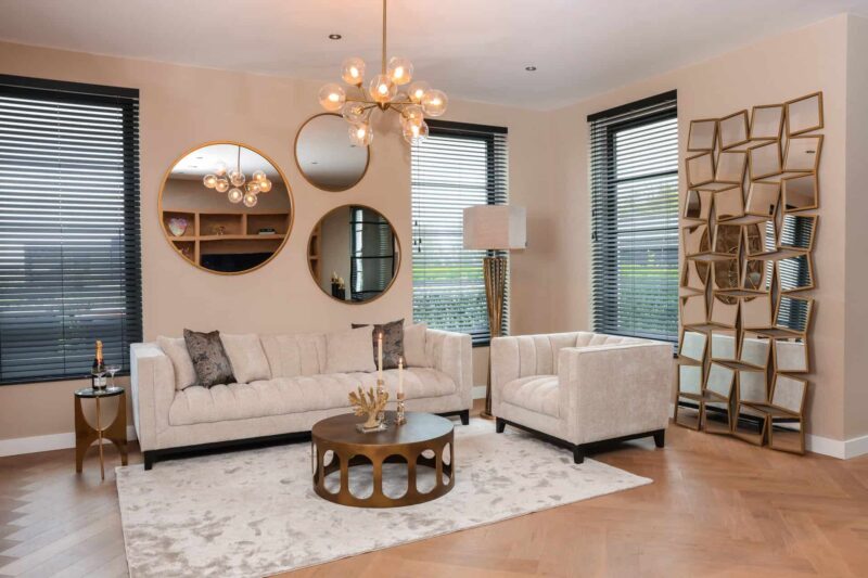 Salontafel Du Pont brushed gold