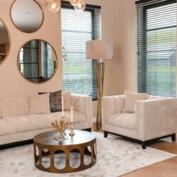 Salontafel Du Pont brushed gold