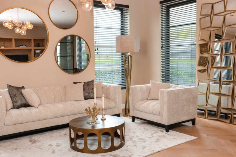 Salontafel Du Pont brushed gold