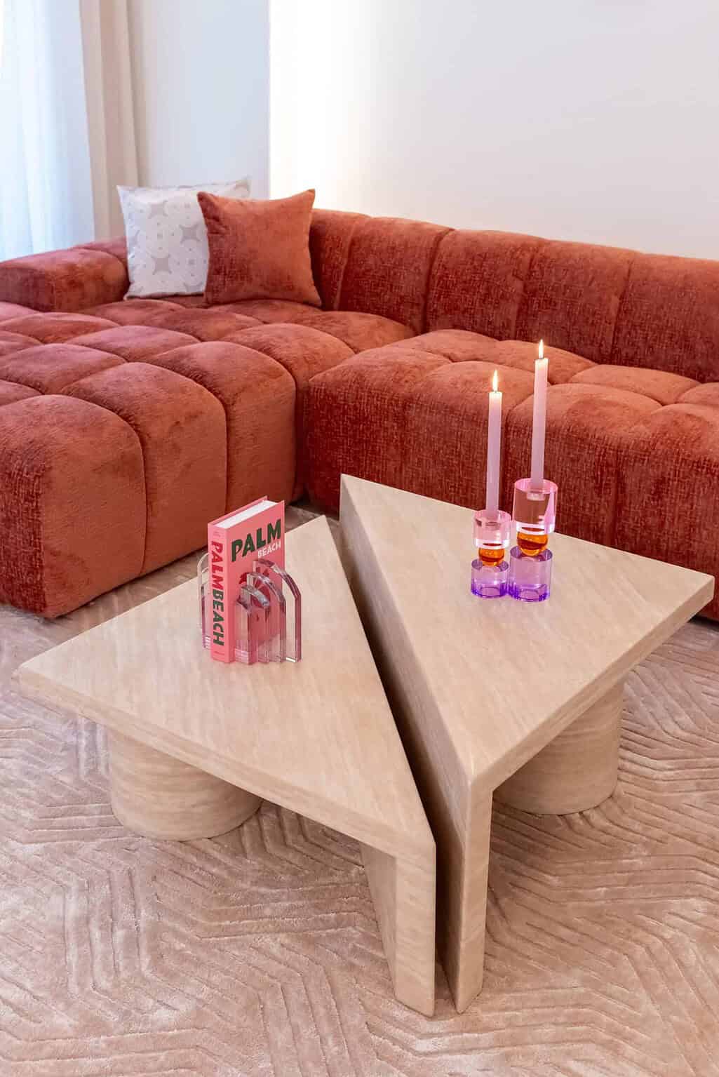 Salontafel Fictus beige (Set of 2)