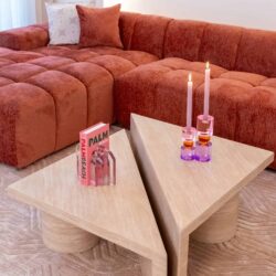 Salontafel Fictus beige (Set of 2)