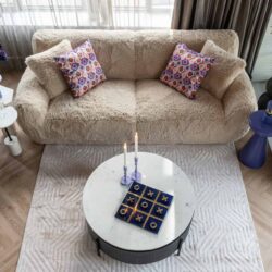 Bijzettafel Tempus vanuit boven, uniek designmeubilair