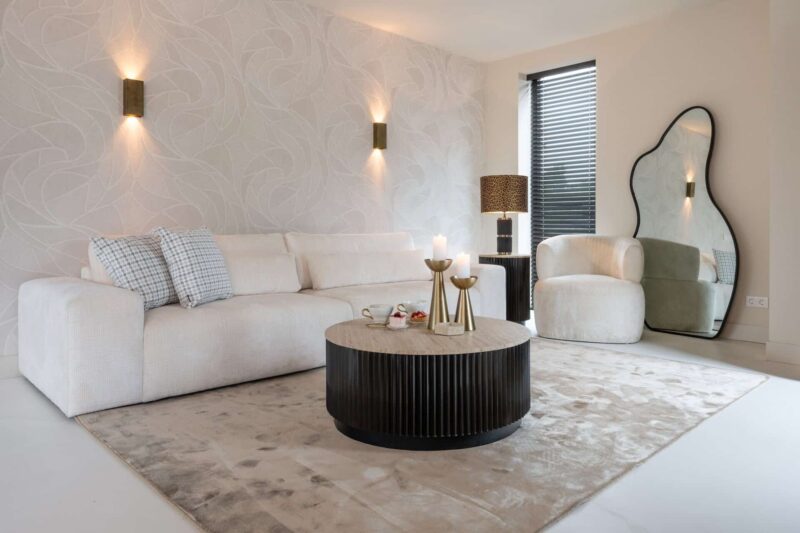 Salontafel Hampton dark brown 90Ø