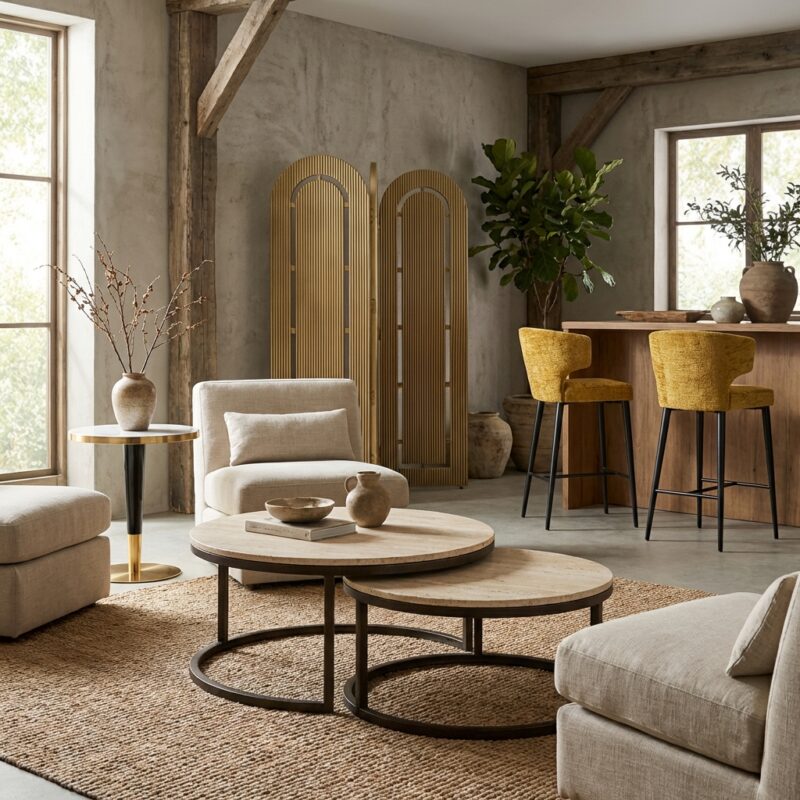 Salontafel Avalon bronze (Set of 2)