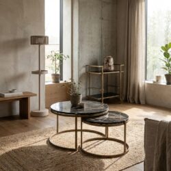 Salontafel Cleo gold (Set of 2)