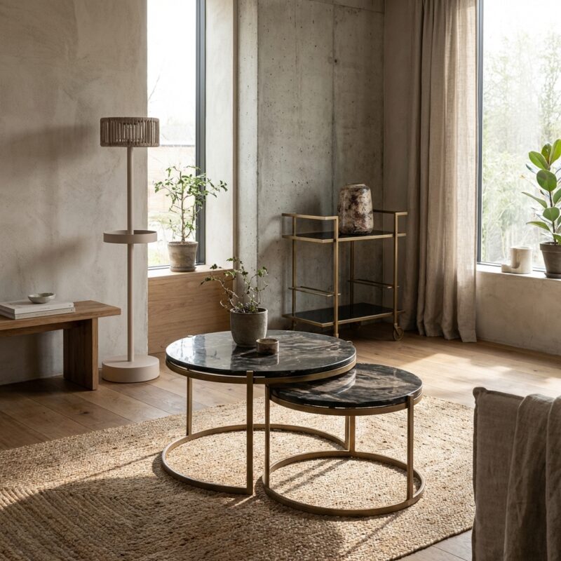 Salontafel Cleo gold (Set of 2)