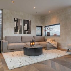 Bank Trentino cayenne brown 3,5-seater + lounge left or right