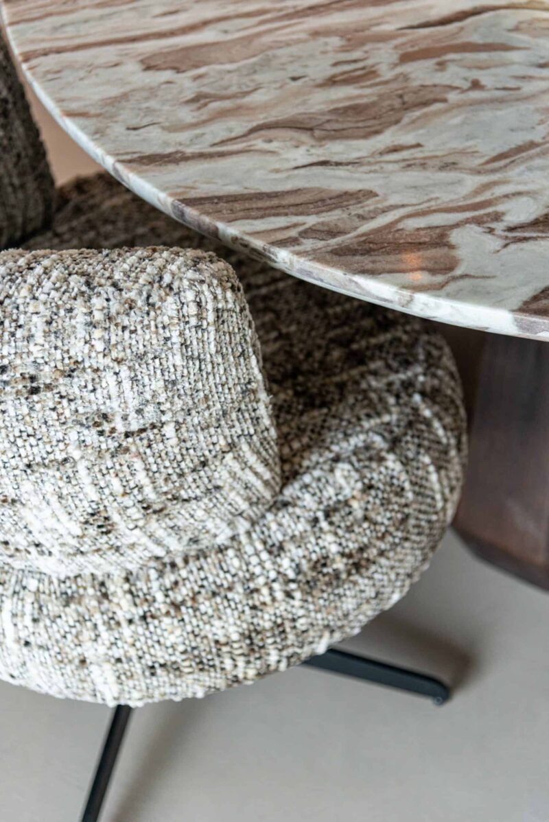 Eetkamerstoel Alexis brown omara swivel