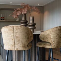 Barstoel Indigo old gold triangle