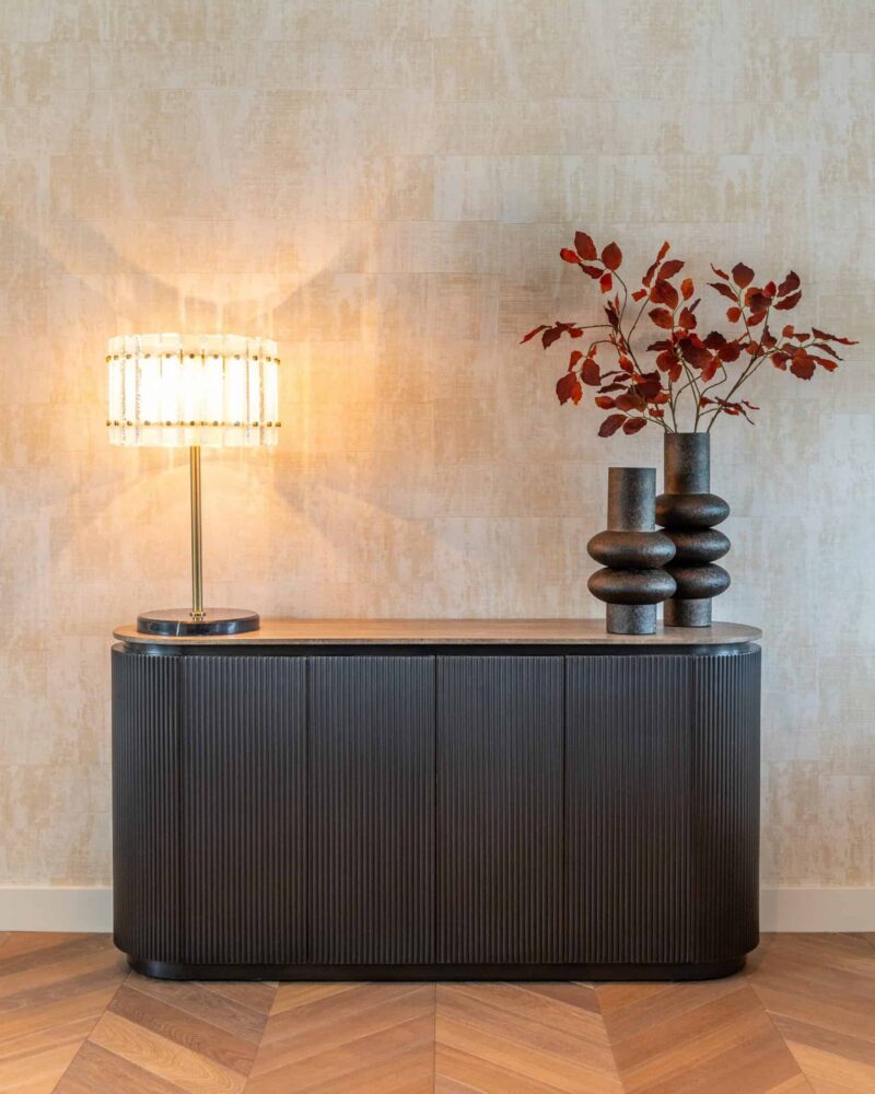 Dressoir Russo bruin, detail handgemaakt