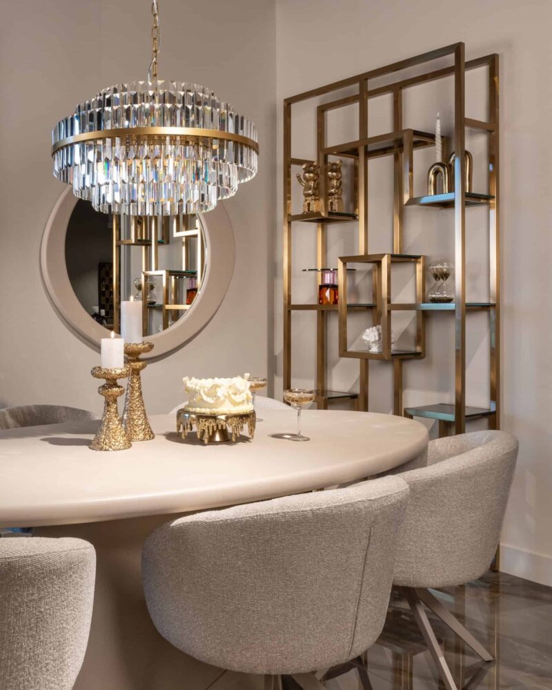 Wandkast Magnus brushed gold