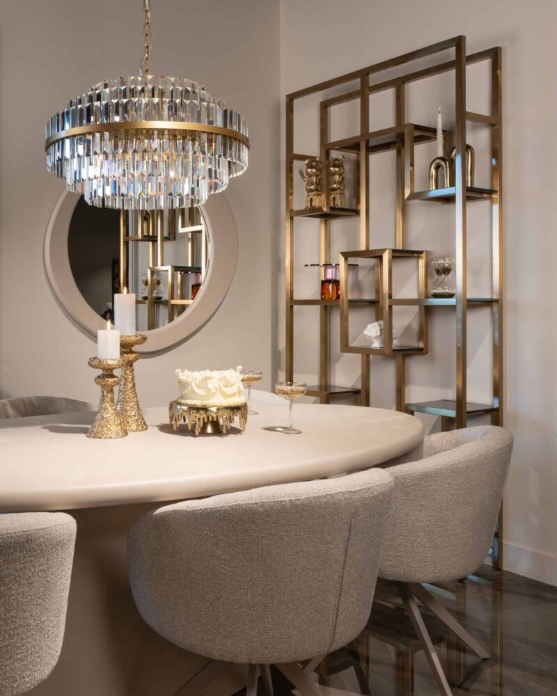 Wandkast Magnus brushed gold