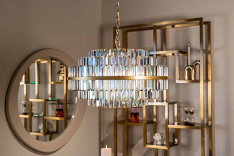 Wandkast Magnus brushed gold