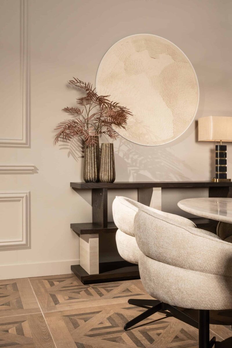 Tafellamp Levina black/gold