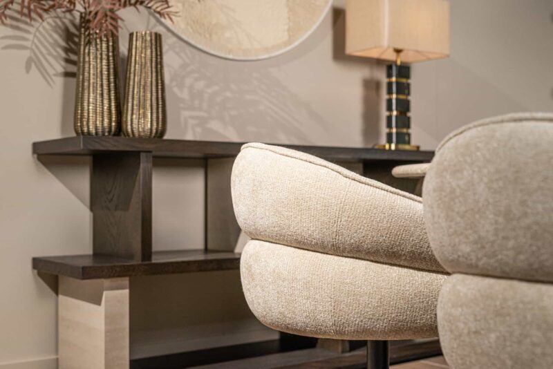 Tafellamp Levina black/gold