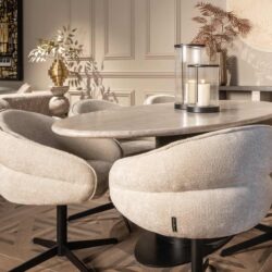 Tafellamp Levina black/gold