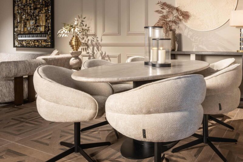 Tafellamp Levina black/gold